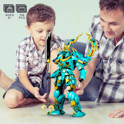 Transforming Robot Building Set for Adults, 2 in 1 City Warrior Mech & Fighter Jet Building Toy Model, 952 Pcs Creative Collectible Gift for Boys Kids 8-12