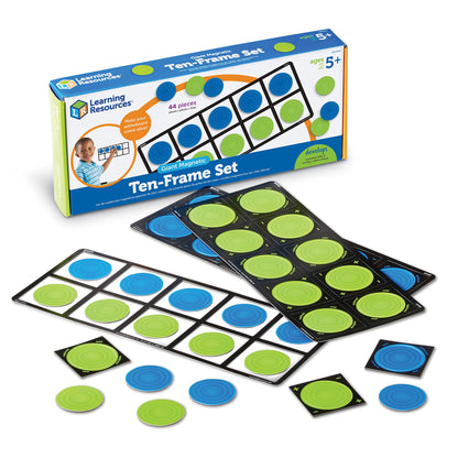 Learning Resources Connecting Ten-Frame Trays, 165 Pieces