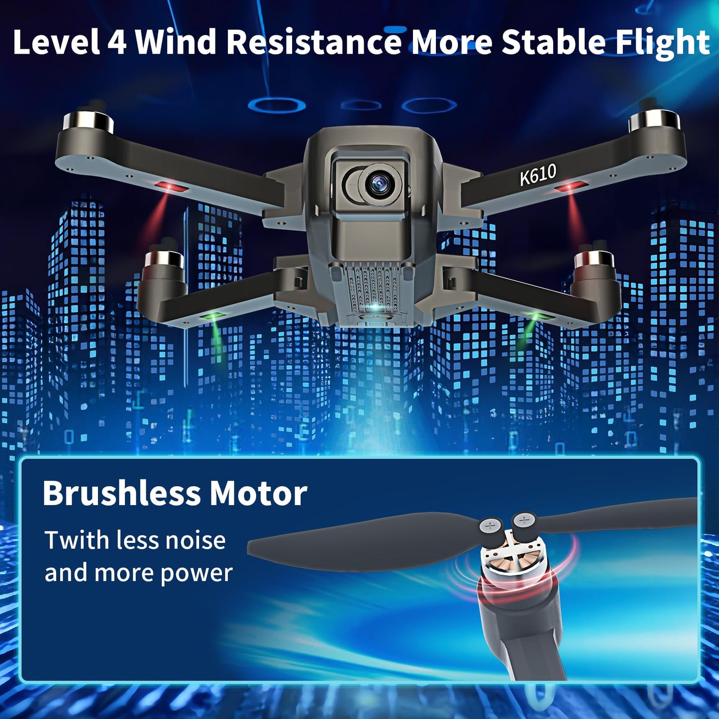 K610 GPS Drone with Camera for Adults 4K IMX