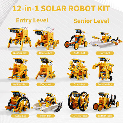 STEM Solar Robot Kit Toys Gifts f