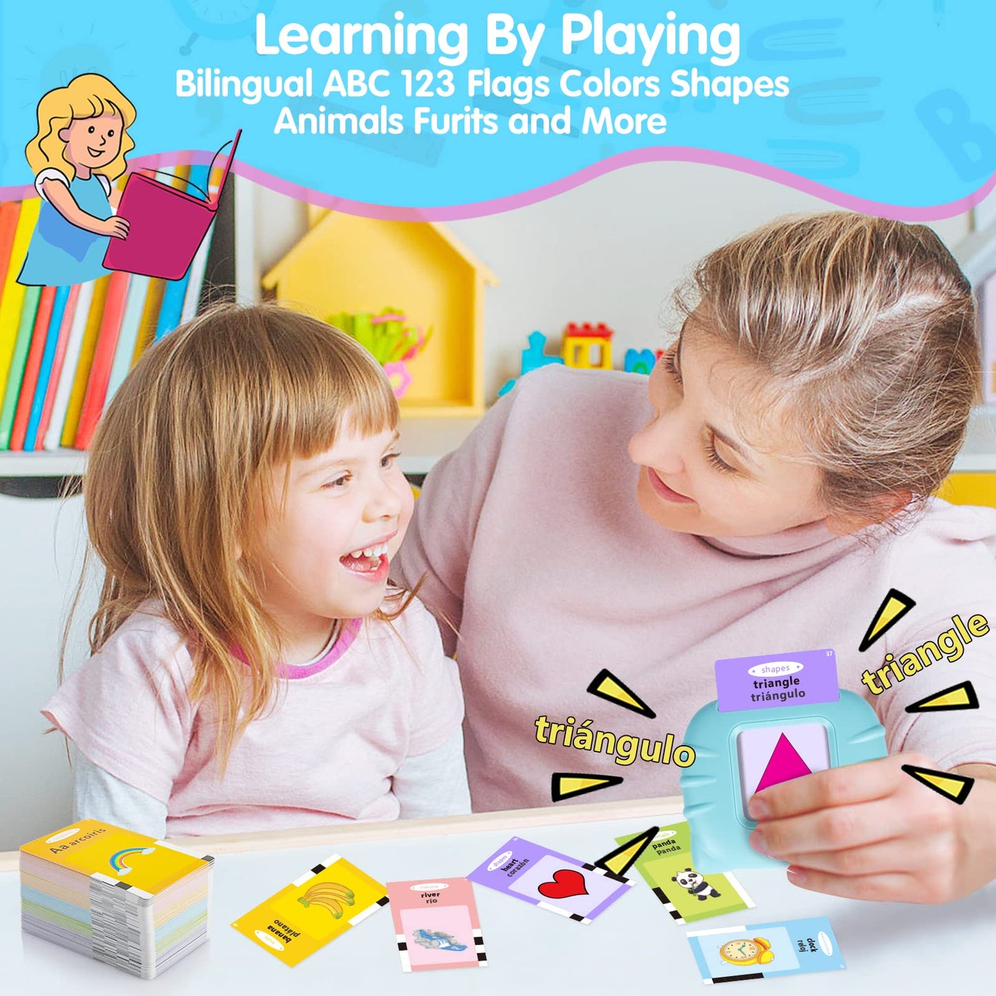 Toddler Toys Sight Words Talking Flash Cards for Ages 2 3 4 Boys and Girls, Autism Sensory Toy for Autistic Children, Learning Educational Montessori Speech Therapy Toys 224 Sight Words