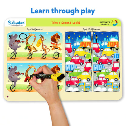 Skillmatics Search and Find Disney Princess Educational Game - Reusable Preschool Learning Activities, Perfect for Toddlers & Kids Who Love Toys, Art & Crafts, Gifts for Boys & Girls Ages 3, 4, 5, 6