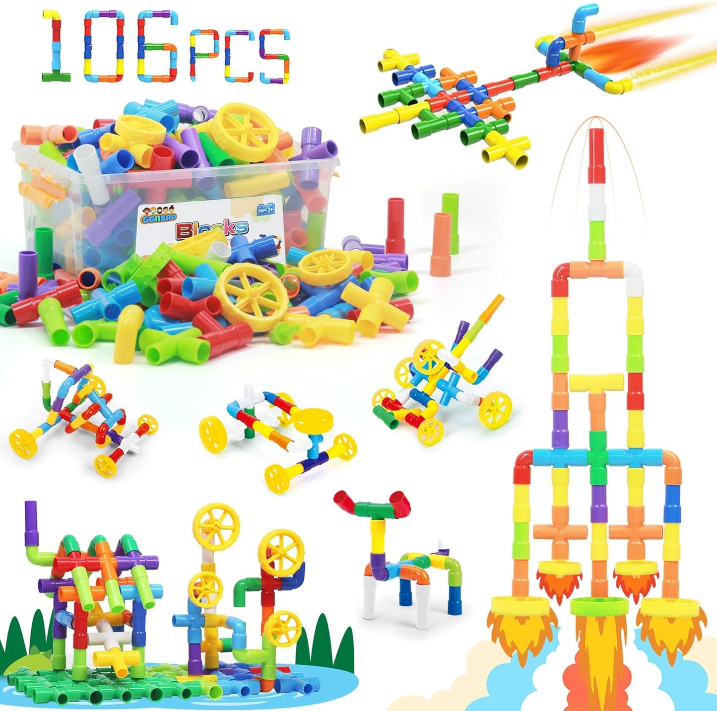 Tube Pipe Building Blocks