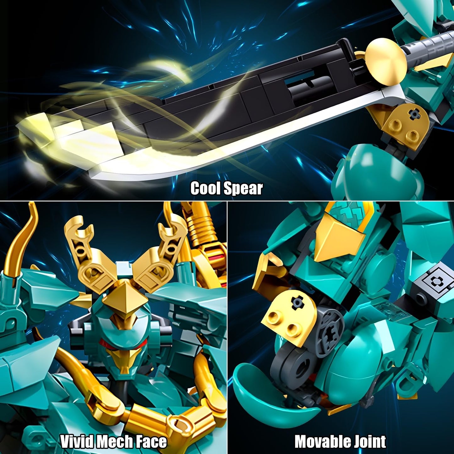 Transforming Robot Building Set for Adults, 2 in 1 City Warrior Mech & Fighter Jet Building Toy Model, 952 Pcs Creative Collectible Gift for Boys Kids 8-12