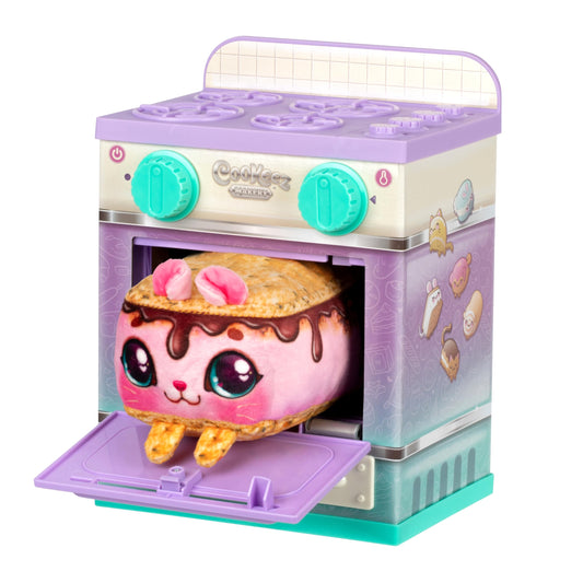 Cinnamon Treatz Oven – Interactive Bake & Reveal Oven Playset with Mystery Scented Plush (Cinnamon Pooch, Fondant Feline, or Strawberry Swirl), Mixing Tools, Dough, & Accessories, 5+