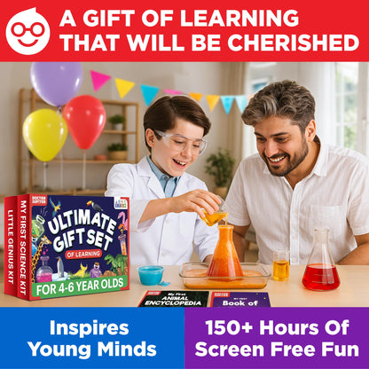 Doctor Jupiter My First Science Kit for Kids Ages 4-5-6-7-8| Birthday Gift Ideas for 4-8-12 Year Old Boys & Girls| Toy Stem Kit with 100+ Experiments| Learning & Educational, Summer Activities