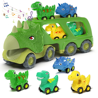 Dinosaur Friction Power Carrier Truck Toy