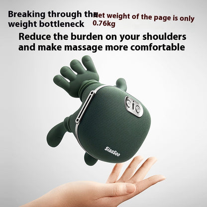 Electric Neck And Shoulder Muscle Massager Wireless Shoulder And Back Kneading Massage Shawl Neck Masajeador Relax Pain Relief