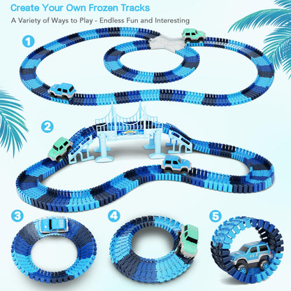 Dinosaur Toys, 252 PCS Create A Dinosaur World Road Race Tracks
