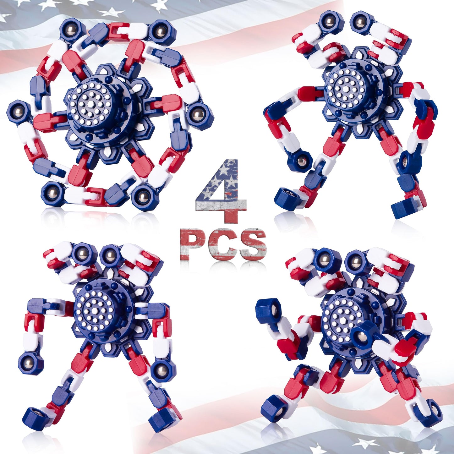 Transformable Fidget Spinners Set