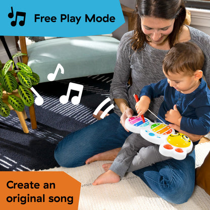 Baby Einstein and Hape Magic Touch Wooden Toy Piano, Montessori Musical Learning Toy for Babies and Toddlers 6mo+