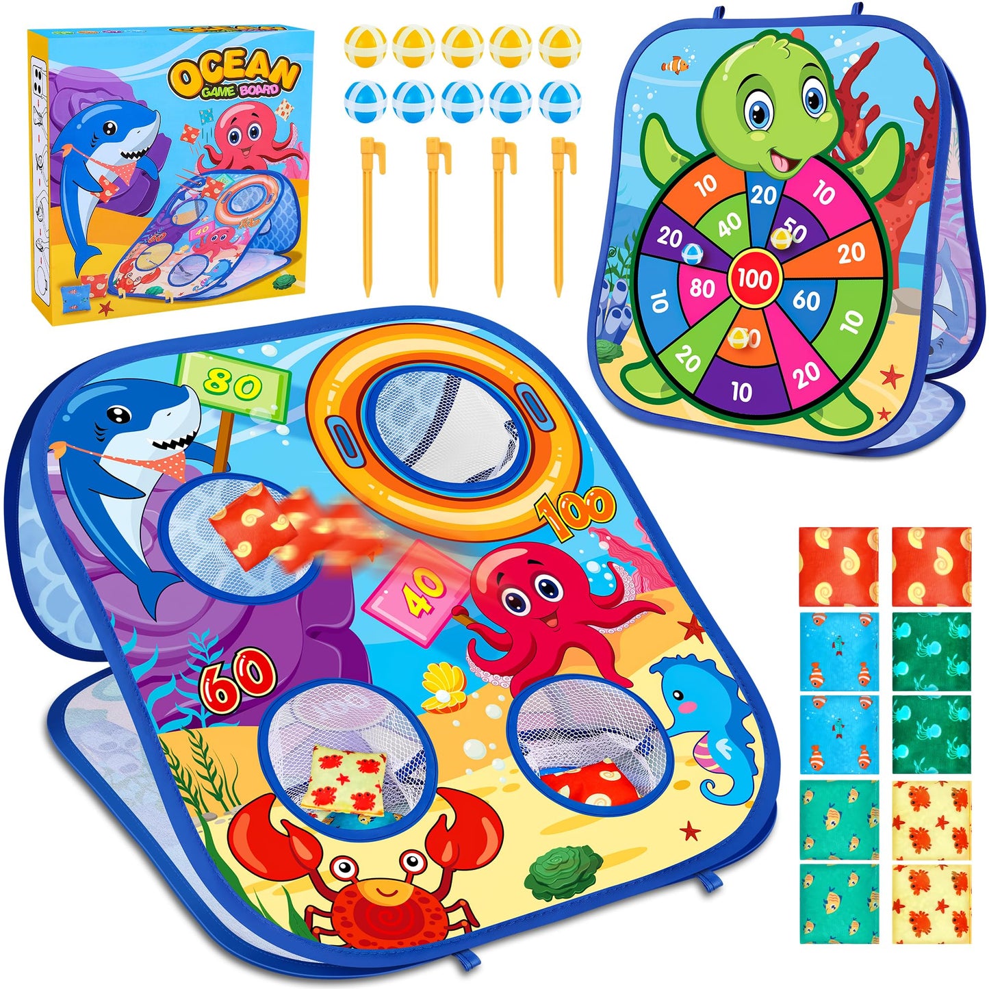Animal Bean Bag Toss Game Toys