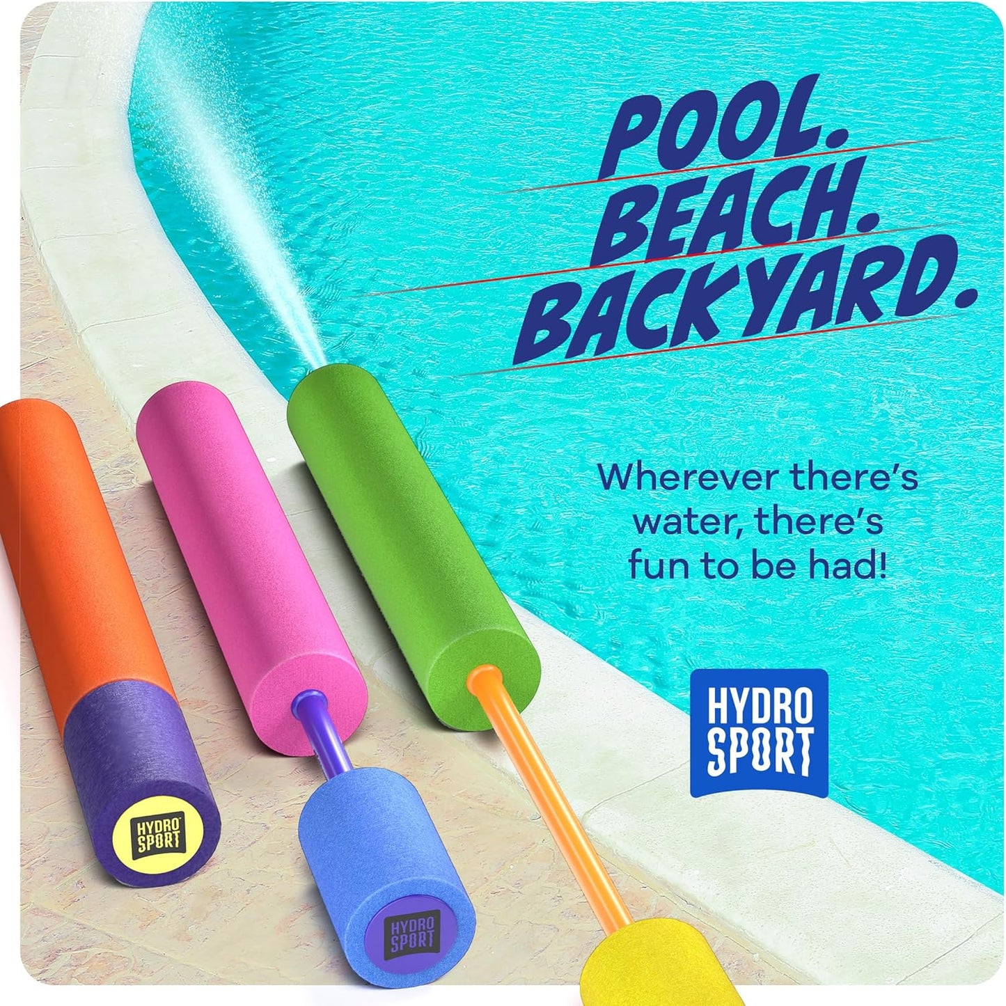 Water Guns For Kids - Outdoor Water Toys - Pool Toys for Kids Ages 4-8, 6-8, 8-10, 8-12 - Squirt Gun Blaster - Pool Games - Backyard Summer Party Activities - Kid Swim Toy for Girls, Boys, Teen - 3 Pk