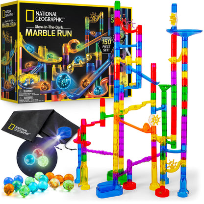 Glowing Marble Run Construction Set
