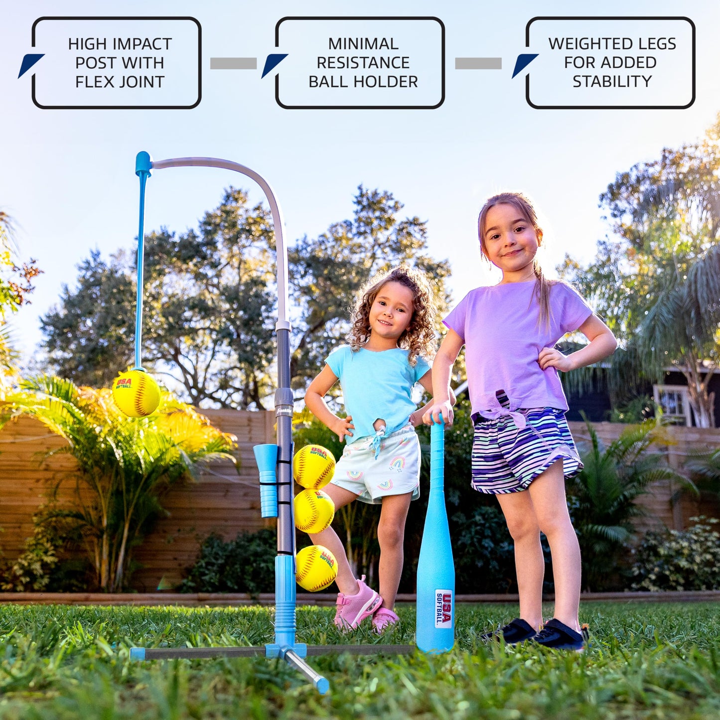 Baseball Batting Tee + Stand Set