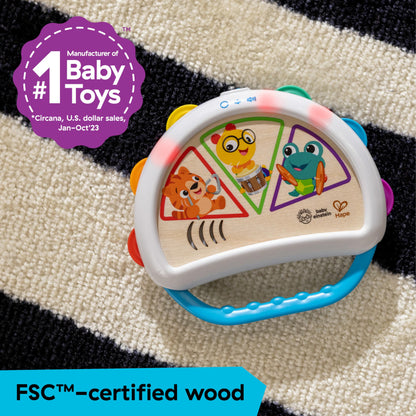 Baby Einstein and Hape Magic Touch Wooden Toy Piano, Montessori Musical Learning Toy for Babies and Toddlers 6mo+