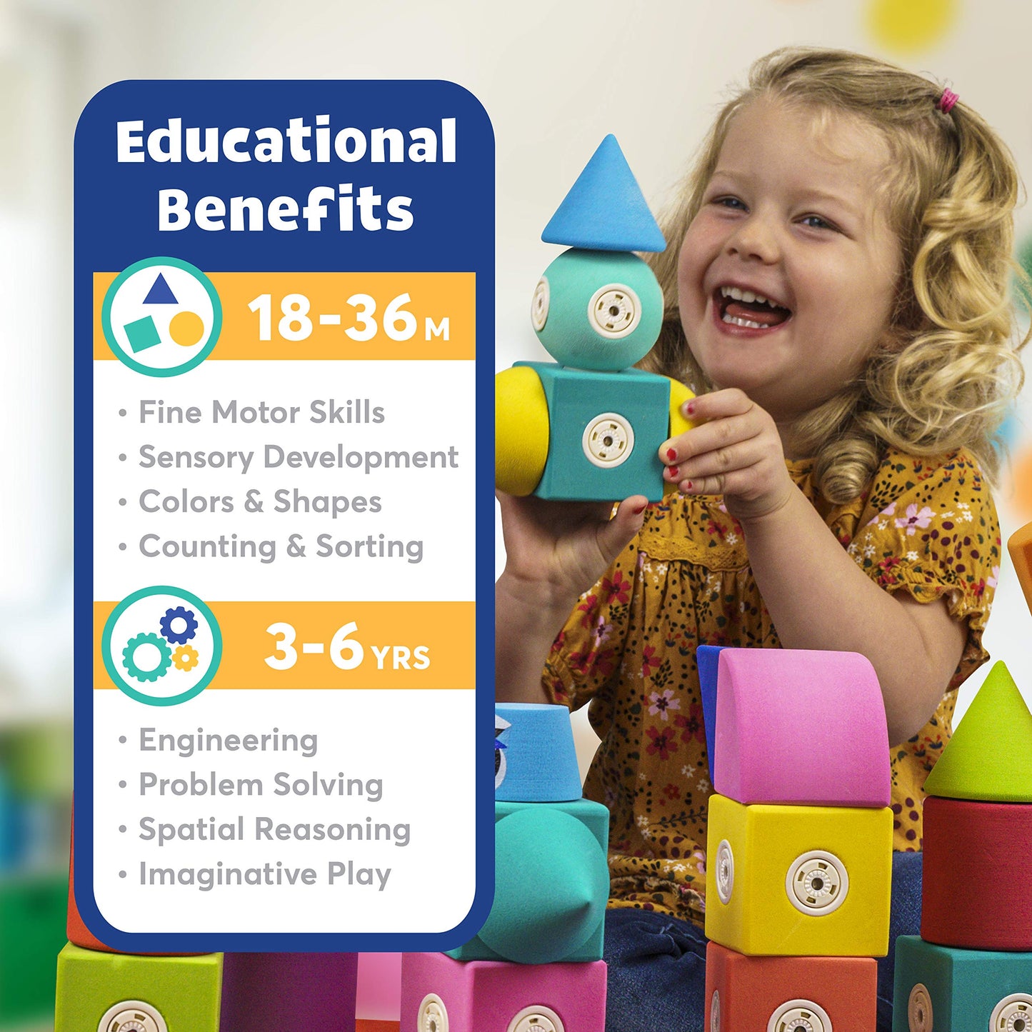 Magnetic Foam Bath Building Blocks