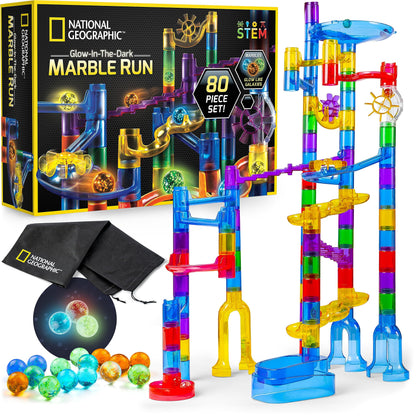 Glowing Marble Run Construction Set
