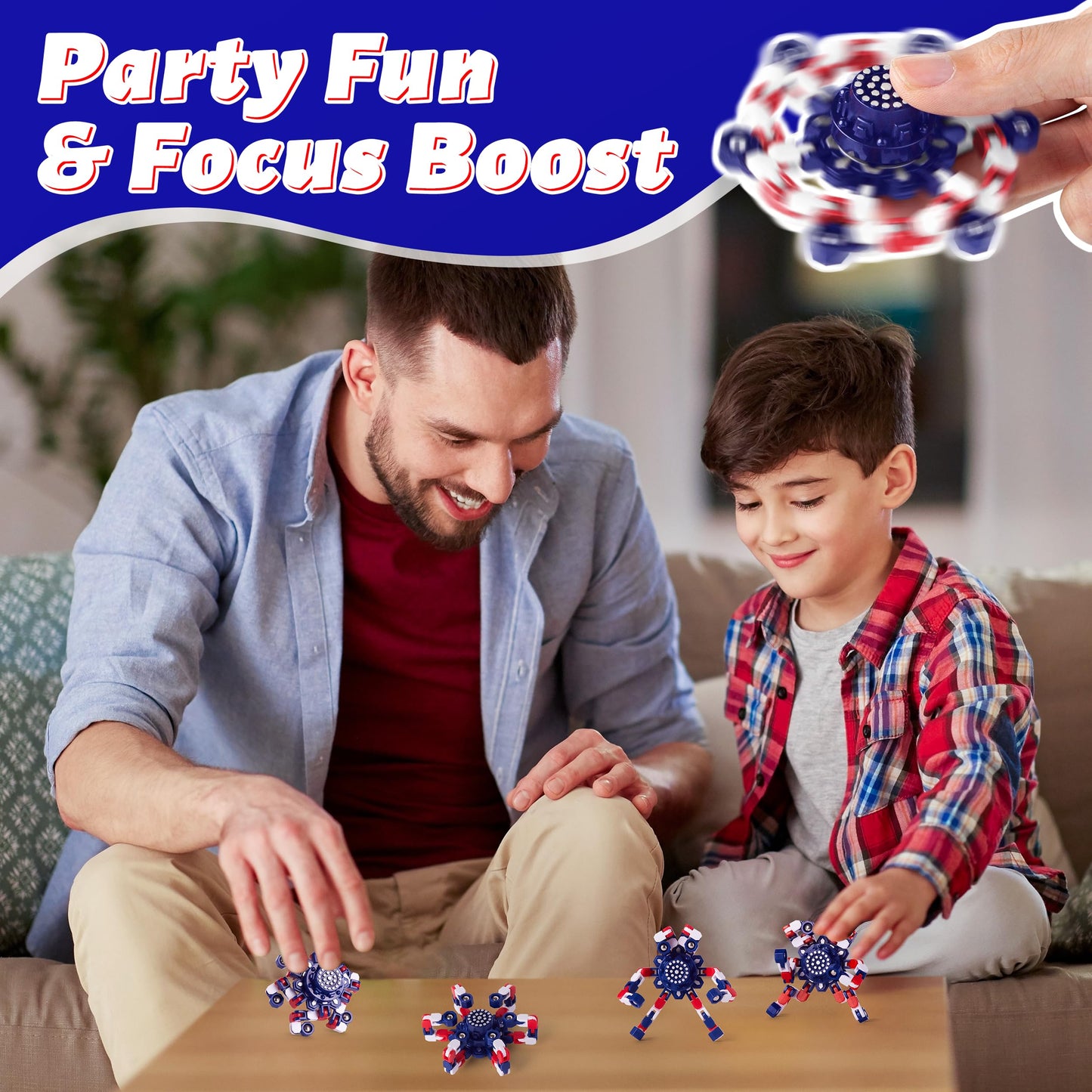 Transformable Fidget Spinners Set