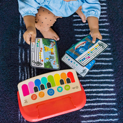 Baby Einstein and Hape Magic Touch Wooden Toy Piano, Montessori Musical Learning Toy for Babies and Toddlers 6mo+