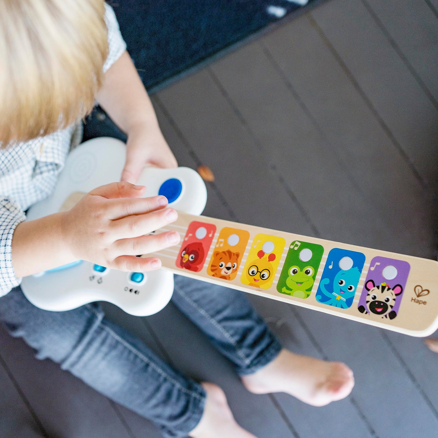 Baby Einstein and Hape Magic Touch Wooden Toy Piano, Montessori Musical Learning Toy for Babies and Toddlers 6mo+