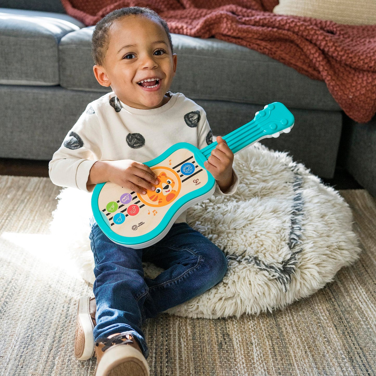 Baby Einstein and Hape Magic Touch Wooden Toy Piano, Montessori Musical Learning Toy for Babies and Toddlers 6mo+