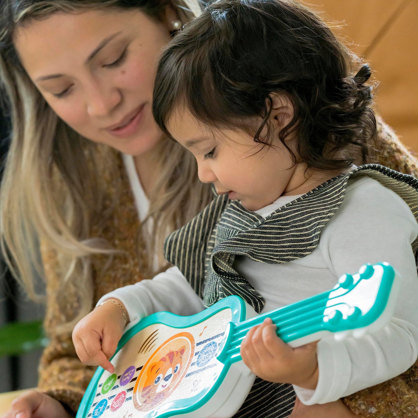 Baby Einstein and Hape Magic Touch Wooden Toy Piano, Montessori Musical Learning Toy for Babies and Toddlers 6mo+