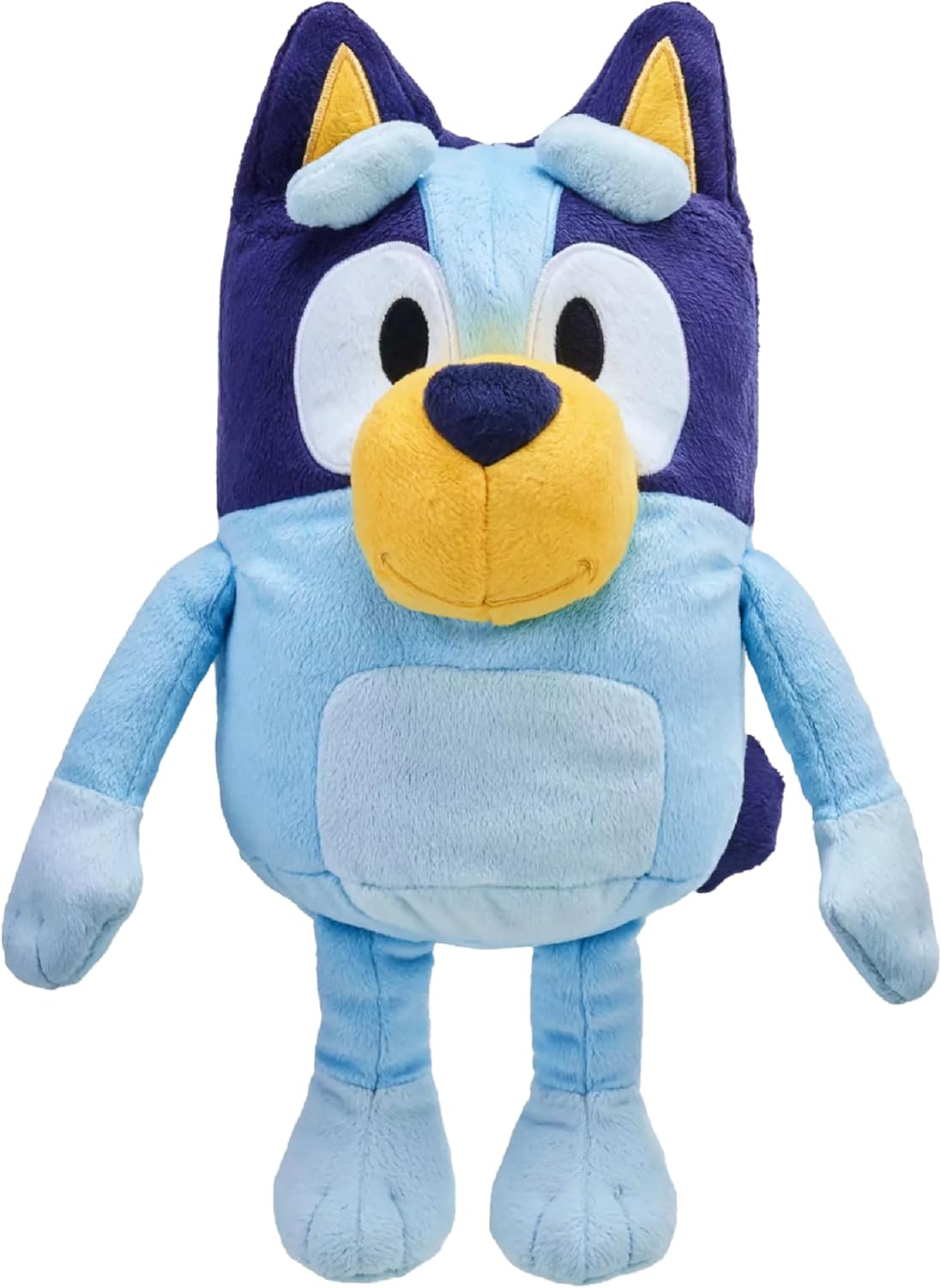 Bluey talking plush toy with blue purple fur