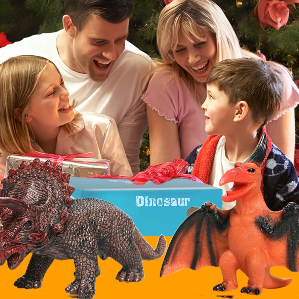 6 Jumbo Soft Dinosaur Toys
