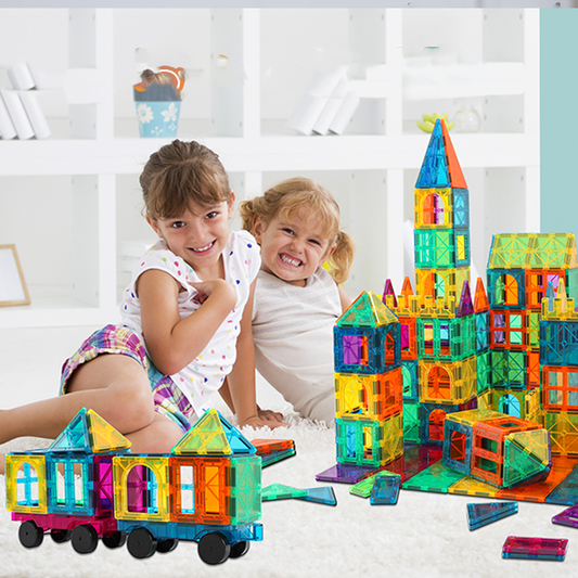 Magnetic Tiles Car Set Truck Kit Toys
