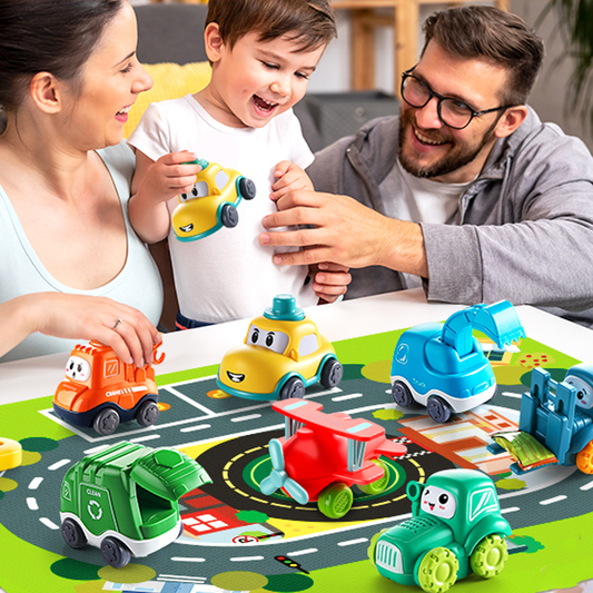 Baby Cranes Car Toys with Playmat