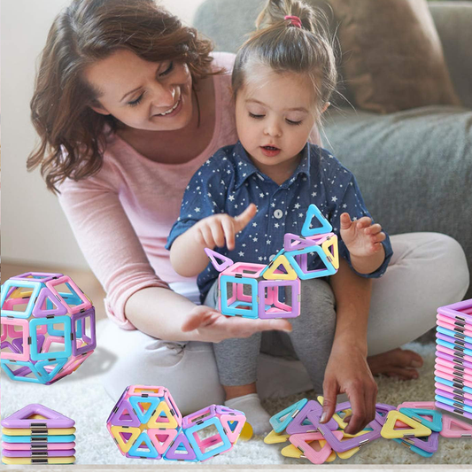 Upgrade Building Blocks Magnetic Tiles Set